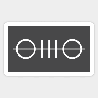 Minimalist Ohio Magnet